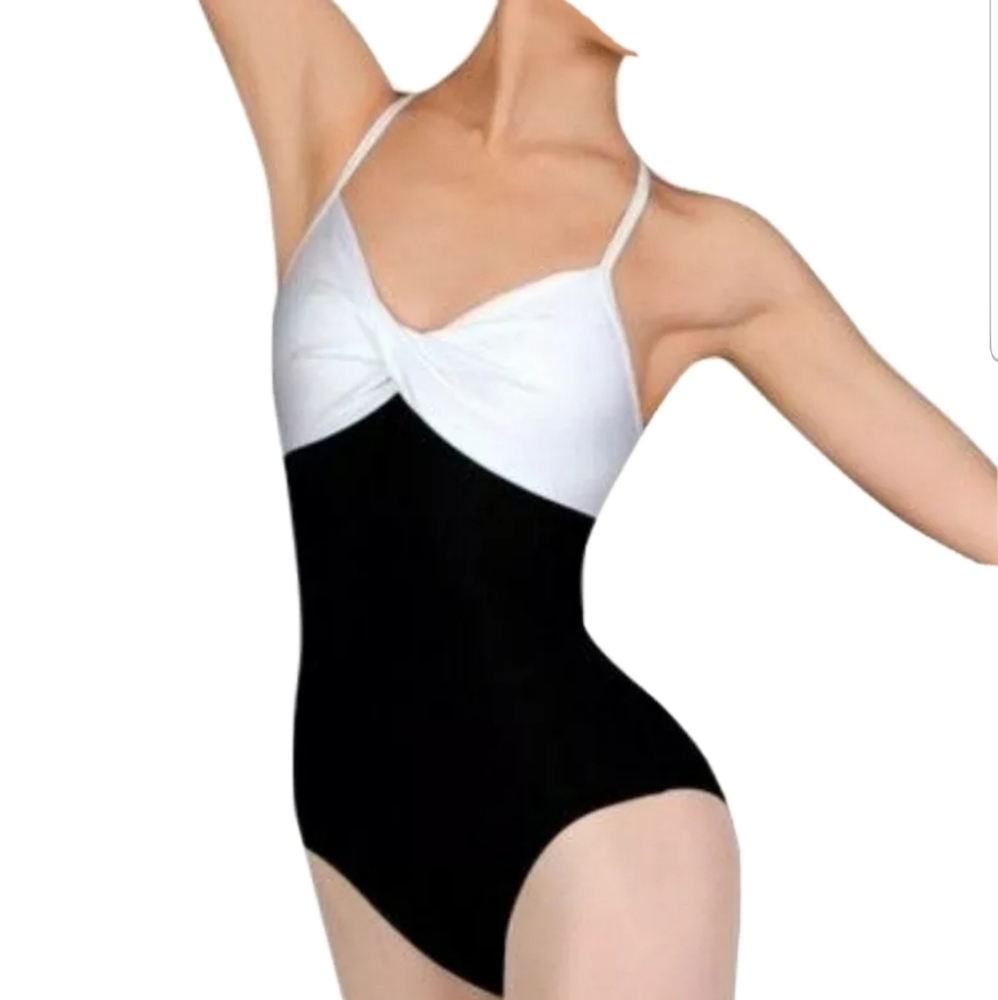 Sansha Leotard Maroon and White Size 3 Premiere